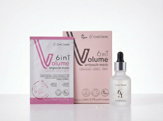 ChicSkin Brightening & Glow 2-Boxes Facial Mask + Ampoule Kit