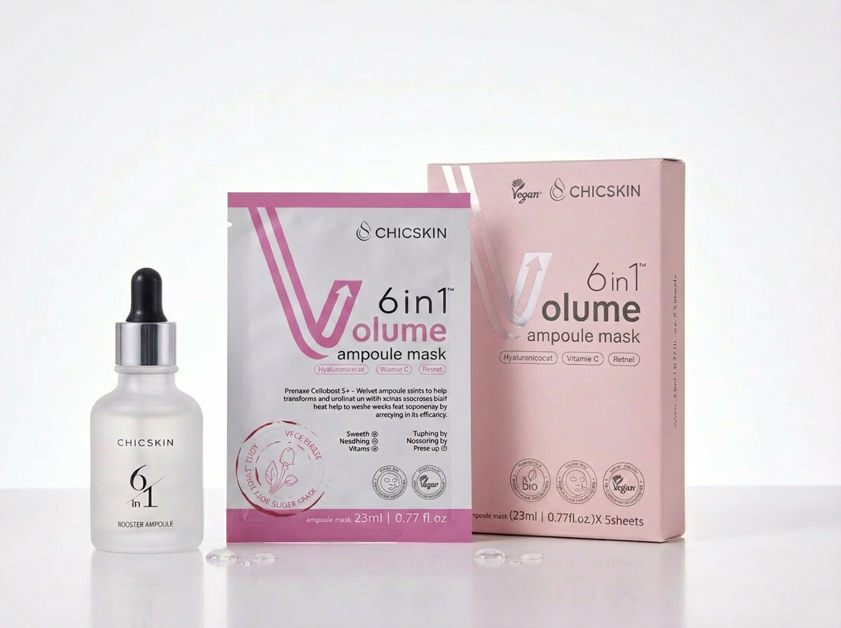 ChicSkin Brightening & Glow 2-Boxes Facial Mask + Ampoule Kit