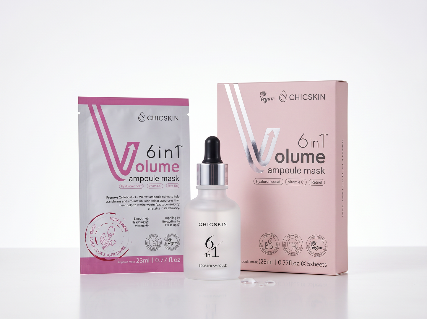 ChicSkin Brightening & Glow 2-Boxes Facial Mask + Ampoule Kit